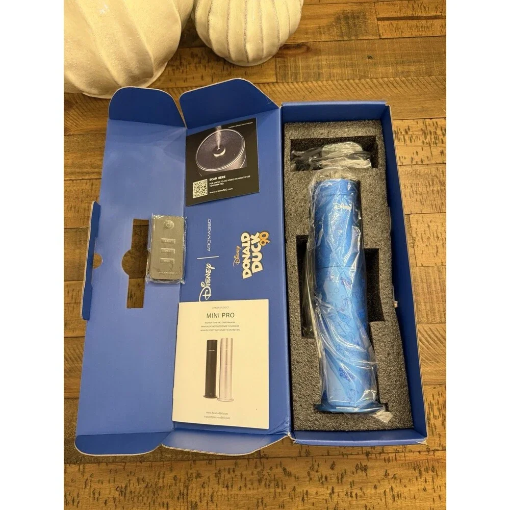 Disney Aroma360 Mini Pro Scent Diffuser Blue Donald Duck Theme NEW $199.95 MSRP